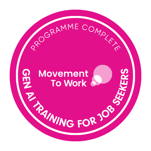 Certificate for Digital Badge - Gen AI training for job seekers